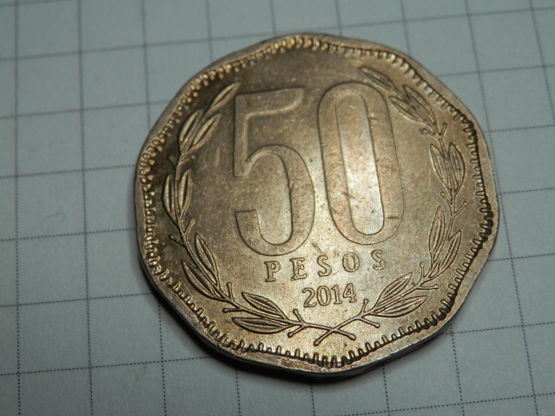 Tutti le monete: Chile 50 Pesos, 2014 – Usato da Weiach venduto da weiach81 1