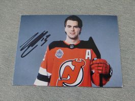 Autogrammkarte Nico Hischier