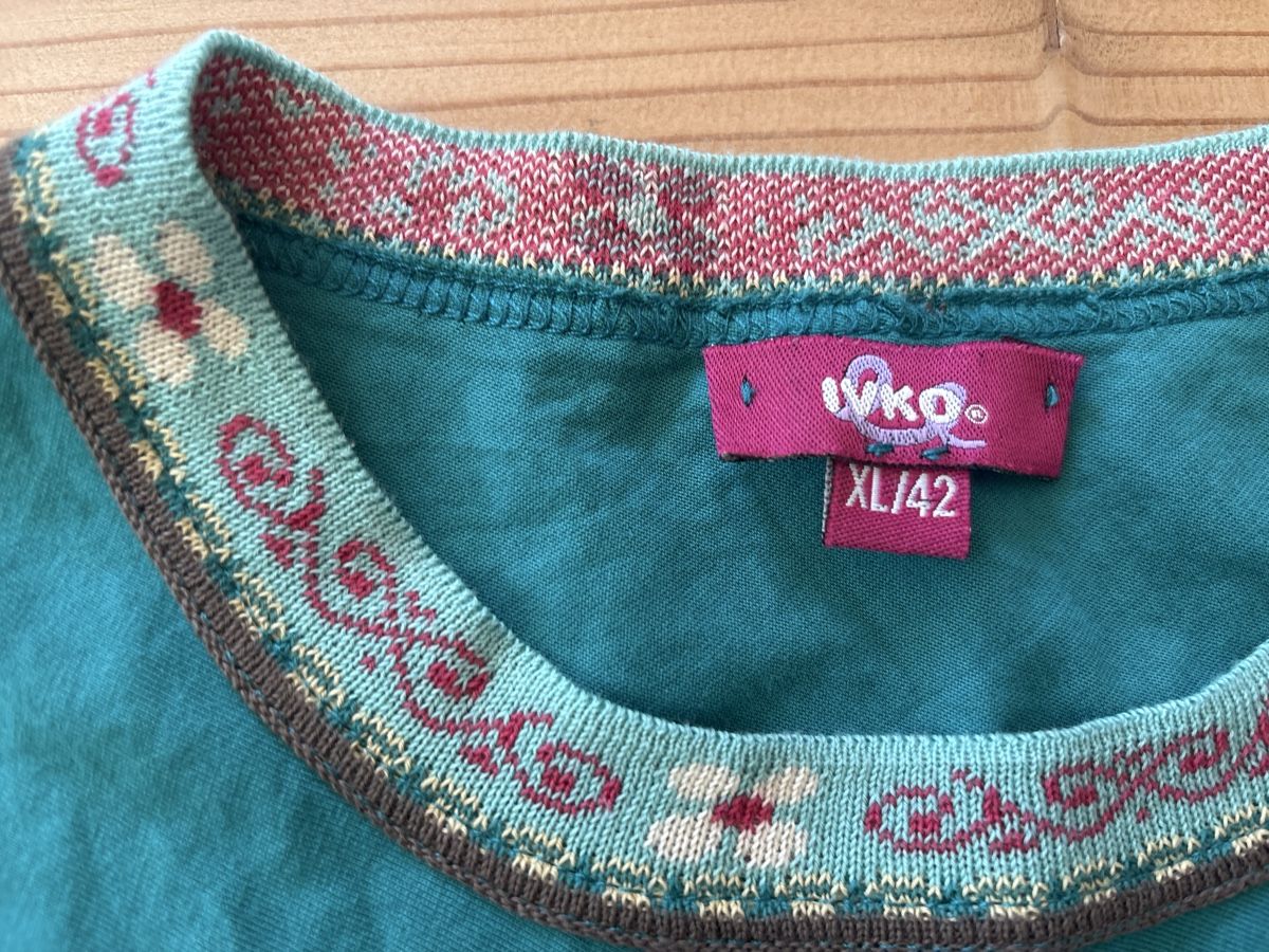 Ivko T-shirt: IVKO pull coton 42 turquoise avec broderies – Nuovo (secondo la descrizione) da Arbaz venduto da nin_zqc6 2