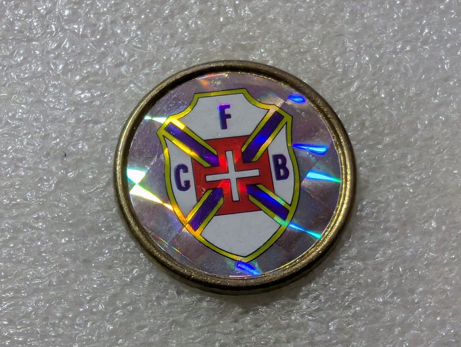 Placchette & Badge: Ansteckpin 107: CFB – Usato da Oppligen venduto da Pin-Fall-Shop