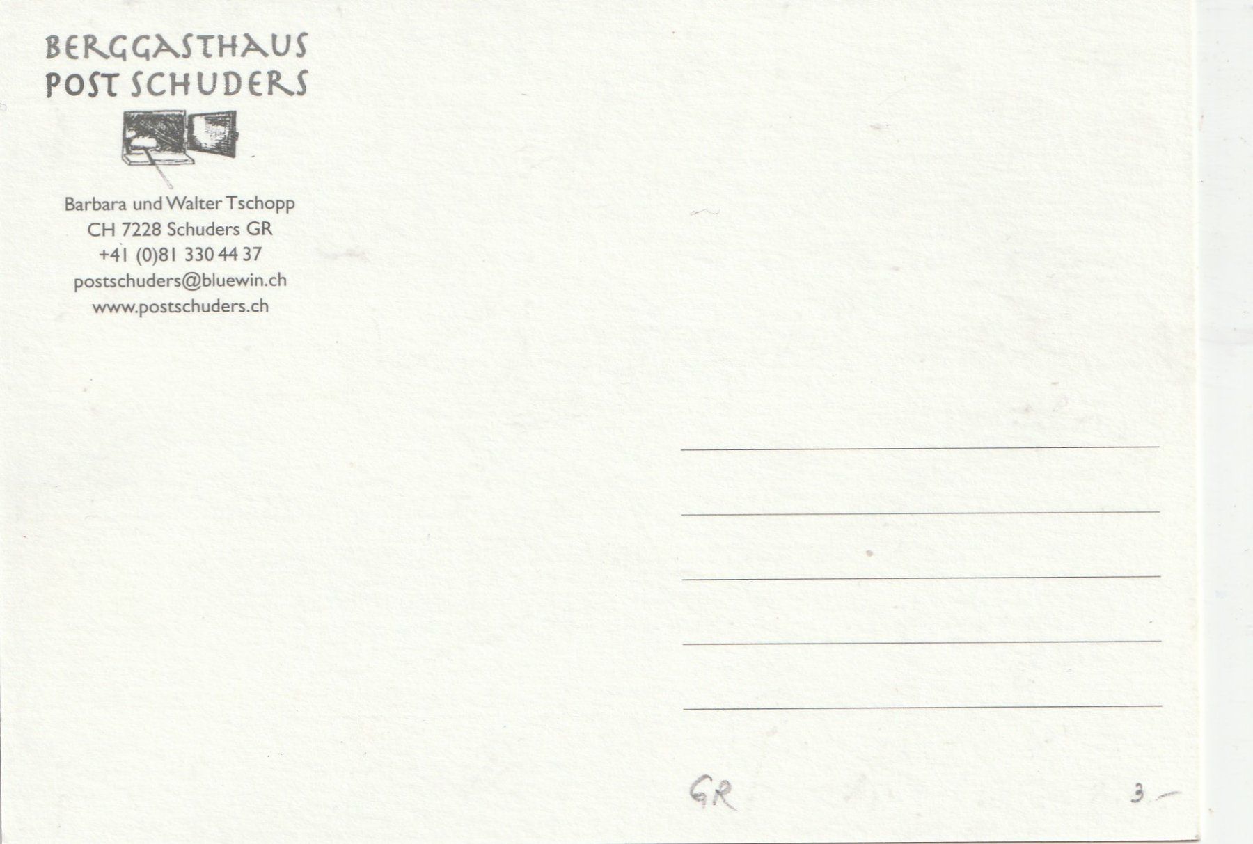 Cartoline postali: Siesta in Berghaus Post  Schuders – Usato da Lumbrein venduto da made02 1