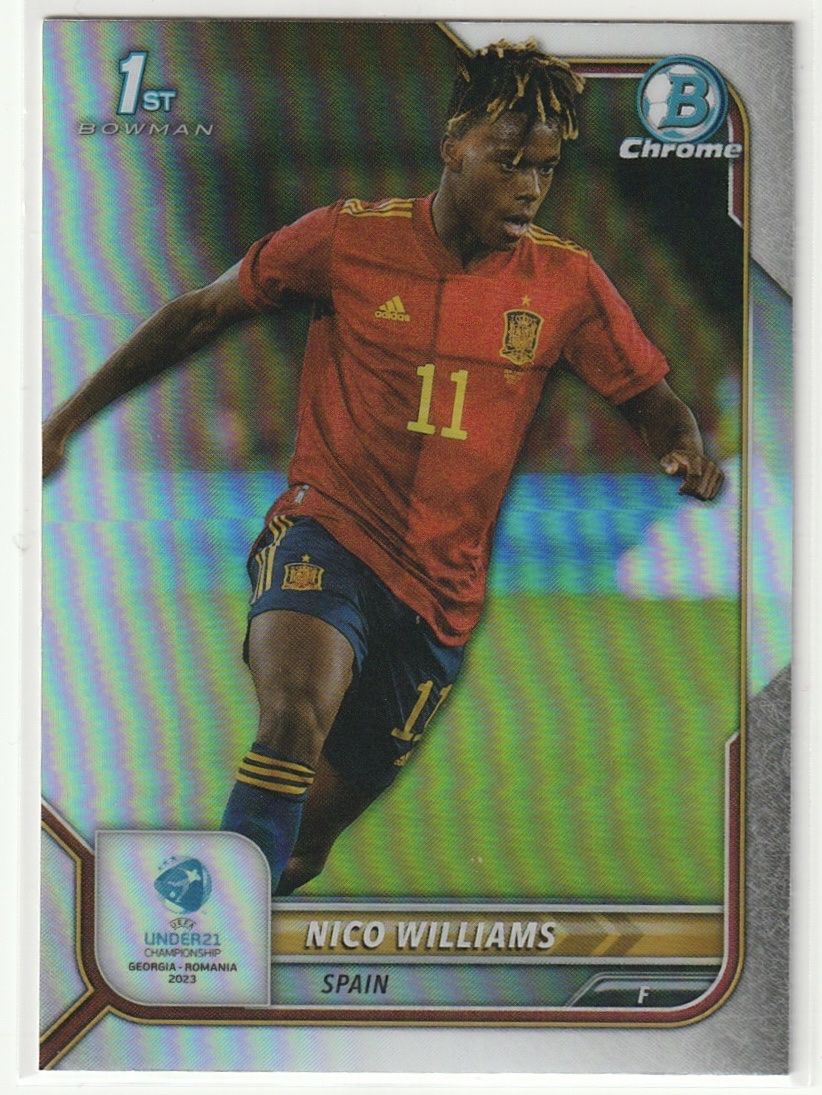 Topps Sammelbilder & Trading cards: Nico Williams 1st Bowman Chrome Refractor – Gebraucht aus Biel/Bienne von historian-198