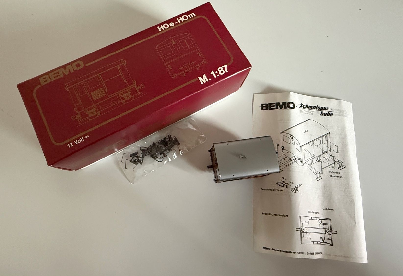Bemo Modellini di ferrovie: Bemo RhB ™ 2/2 91 Baudiensttraktor – Nuovo (secondo la descrizione) da Samedan venduto da Gischpel25 1