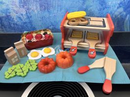 Holzspielzeug Spielküche Puppenküche Raclette Köcherligeschi