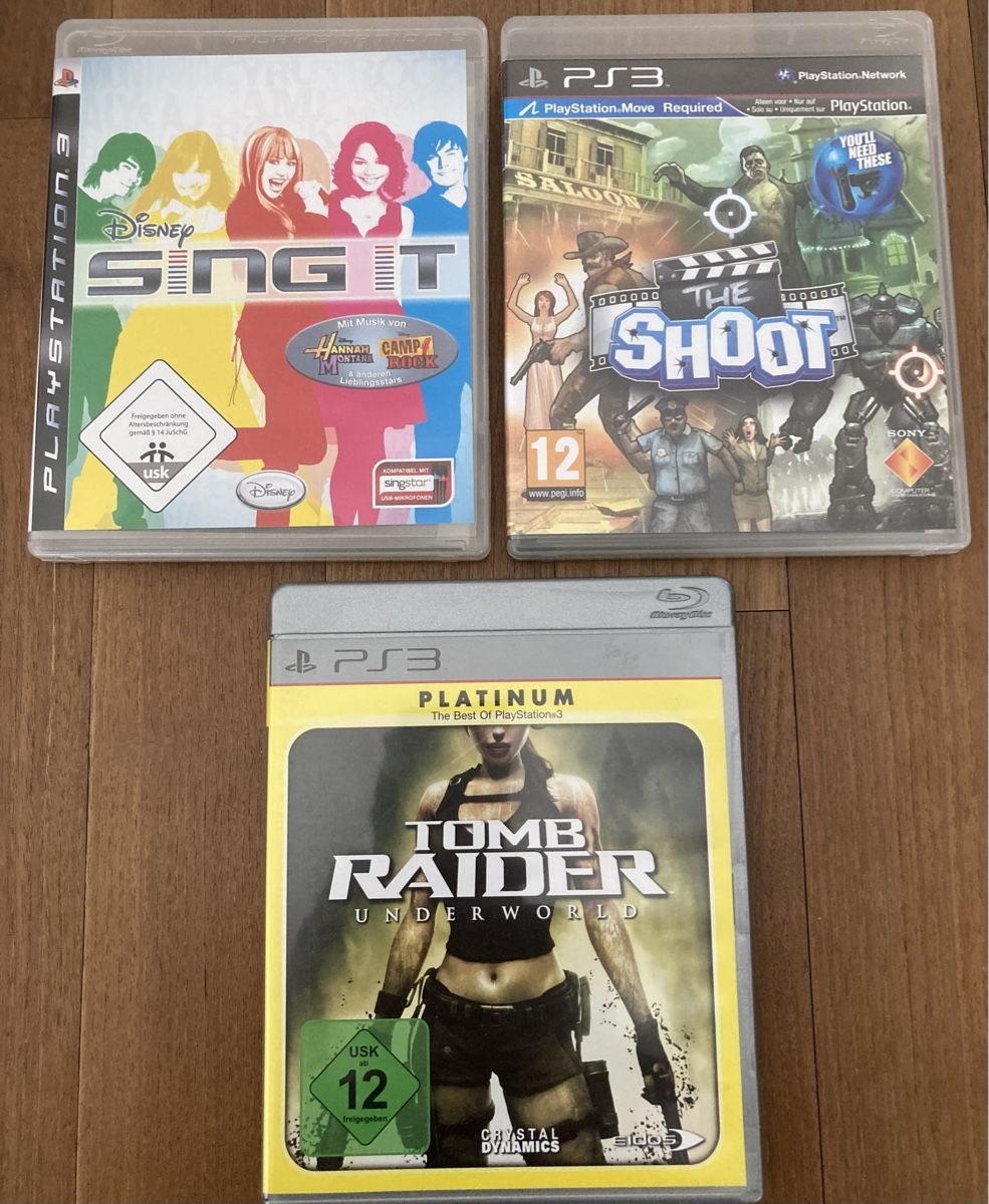 Giochi: PS 3 Tomb Raider / The Shoot / SINGIT – Usato da Roggwil BE venduto da Maui2000