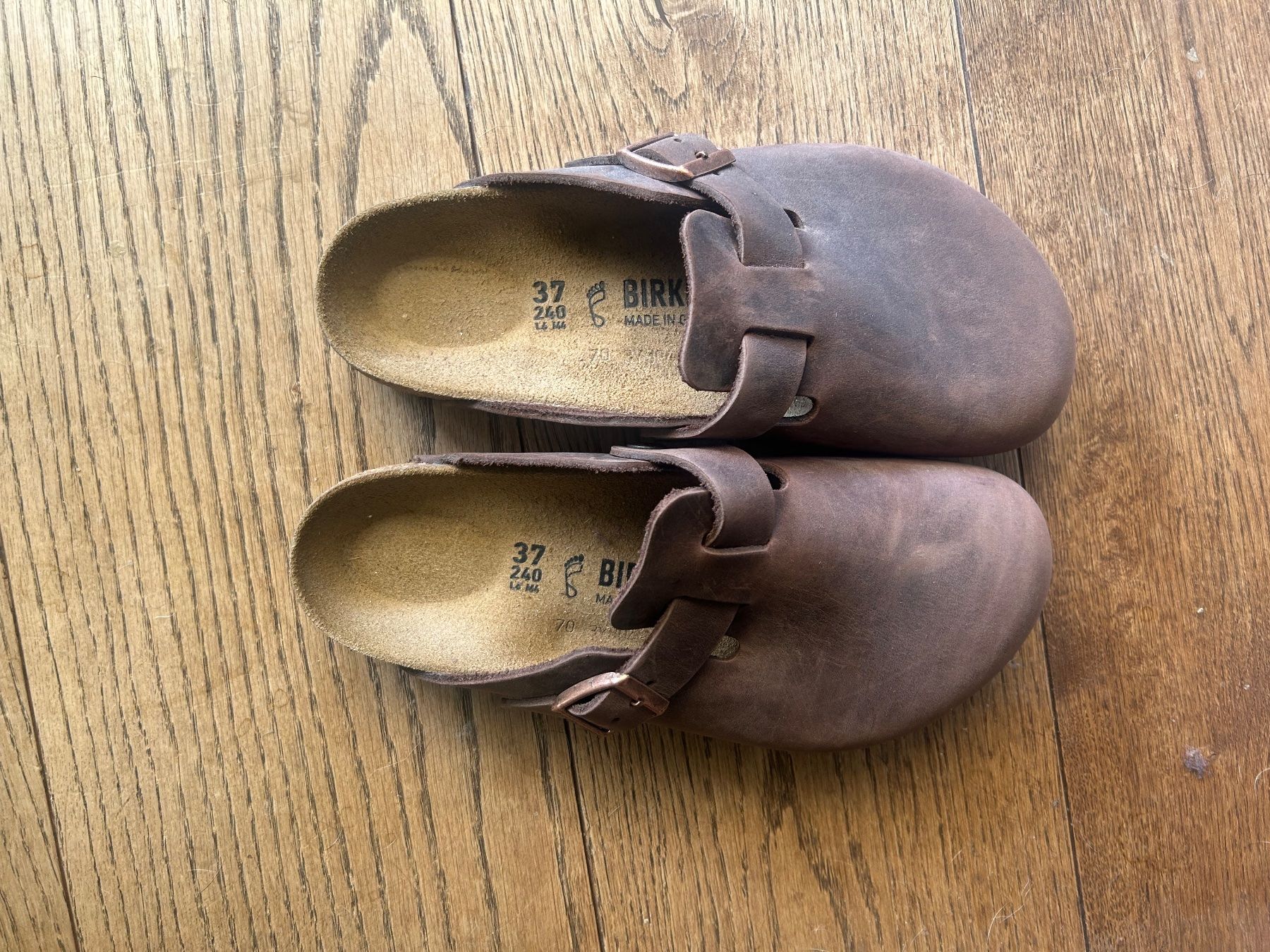 Birkenstock Scarpe da uomo: Birkenstock Braun Boston – Nuovo (secondo la descrizione) da Brüttisellen venduto da JJ010 1