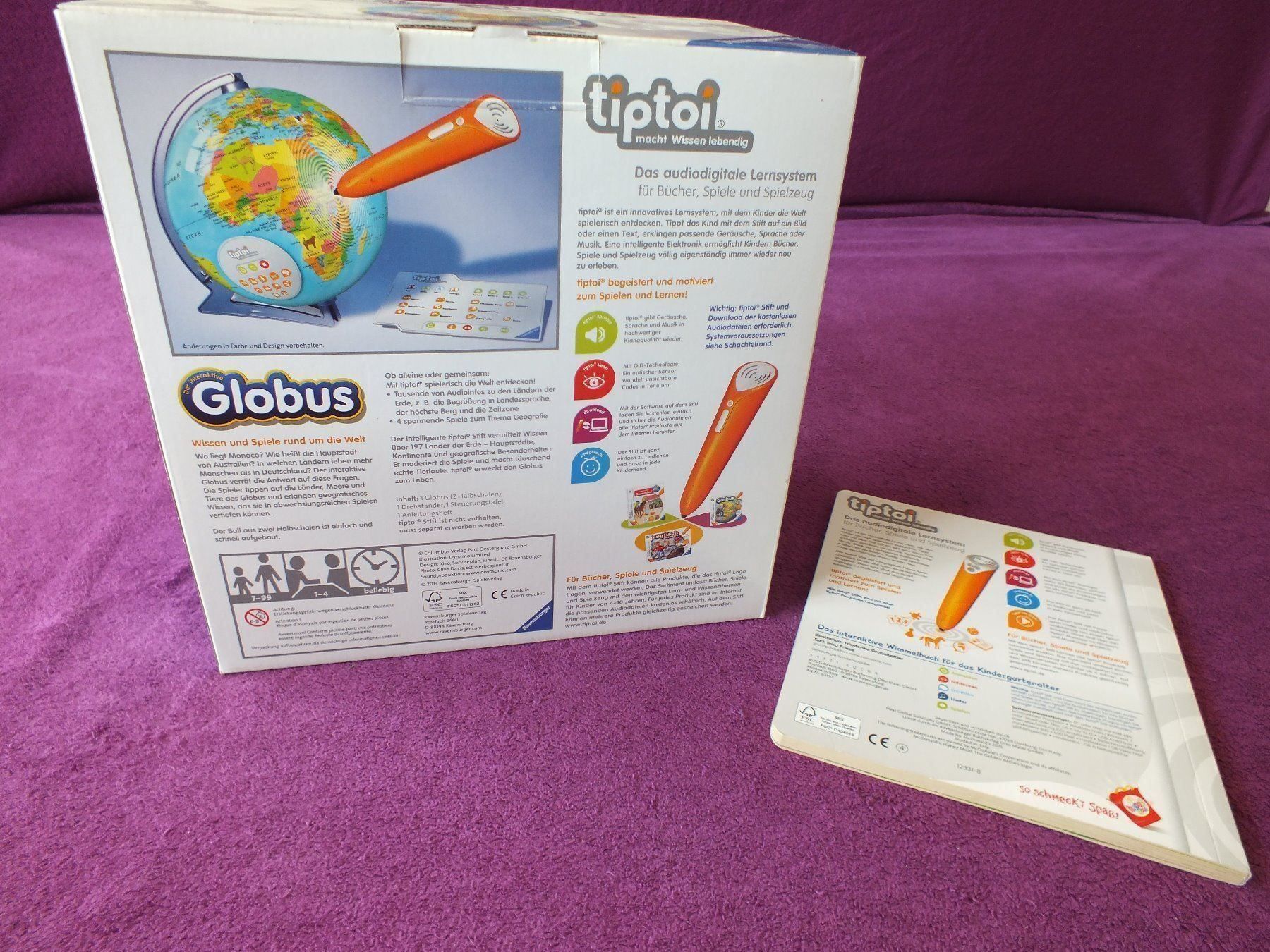 Ravensburger Giochi: tiptoi interaktiver Globus + Wimmelbuch – Usato da Müllheim Dorf venduto da Seeeule01 2