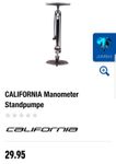 California Standpumpe mit Manometer NEU