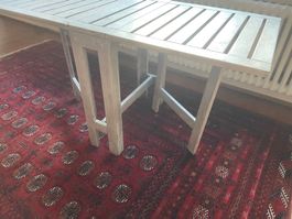 Garten Klapptisch - shabby chic