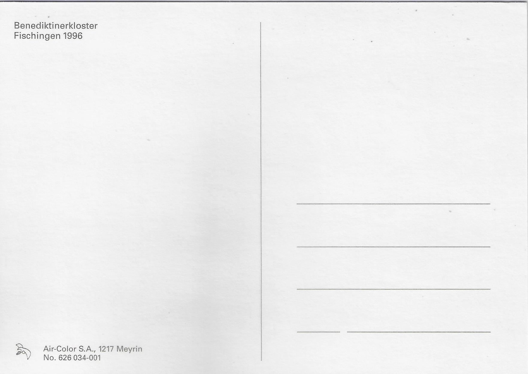 Cartoline postali: Flugaufnahme Benediktinerkloster – Usato da Ettingen venduto da Kartenplanet 1