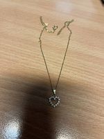 Chaînette et pendentif or jaune