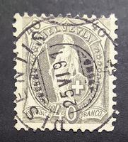 Stehende Helvetia SBK 69A Vollstempel Disentis