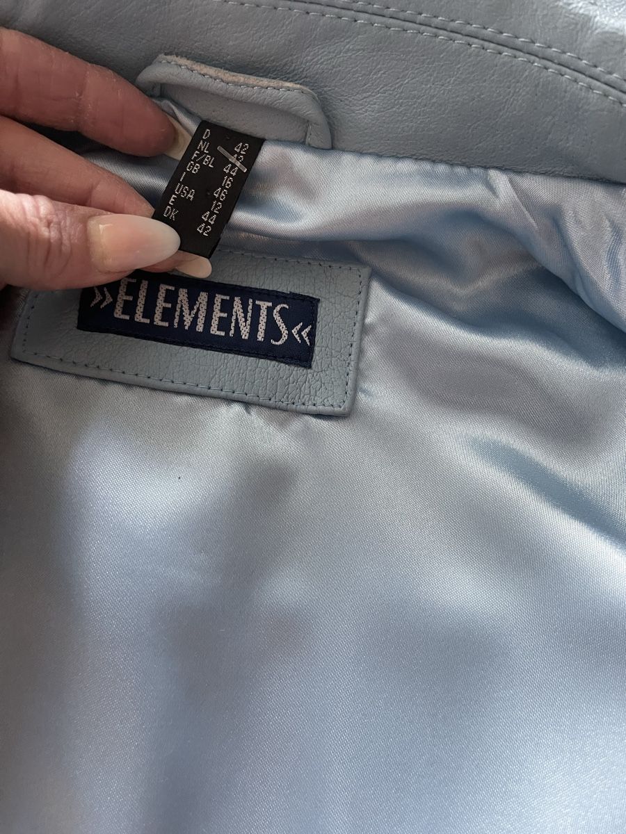 Giacche: Jacke Elements Lederjacke hellblau Gr. 42 – Nuovo (secondo la descrizione) da Rüschlikon venduto da leo_mwz2 5