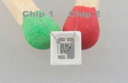 Modellini di ferrovie: SMD SIGNAL LED PLCC4 3528 2-chip ROT GRÜ – Nuovo e nell'imballaggio originale da Illnau venduto da capoeira64 1