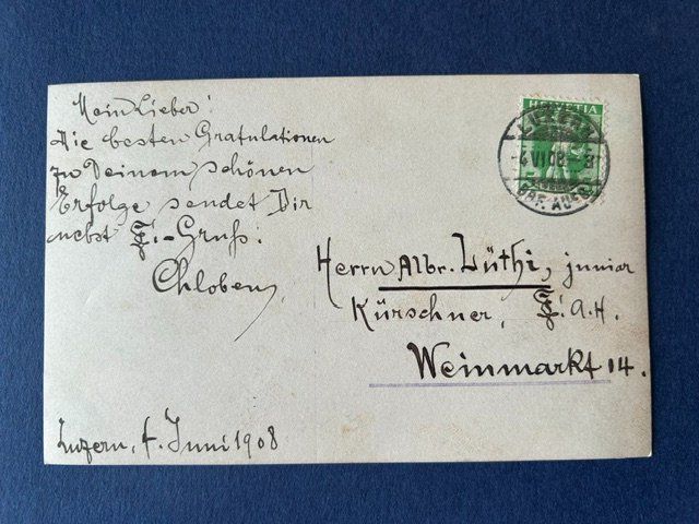 Cartes postales: AK, Industria Lucernenis, 1908 – D'occasion à Bern par oregonzwei 1