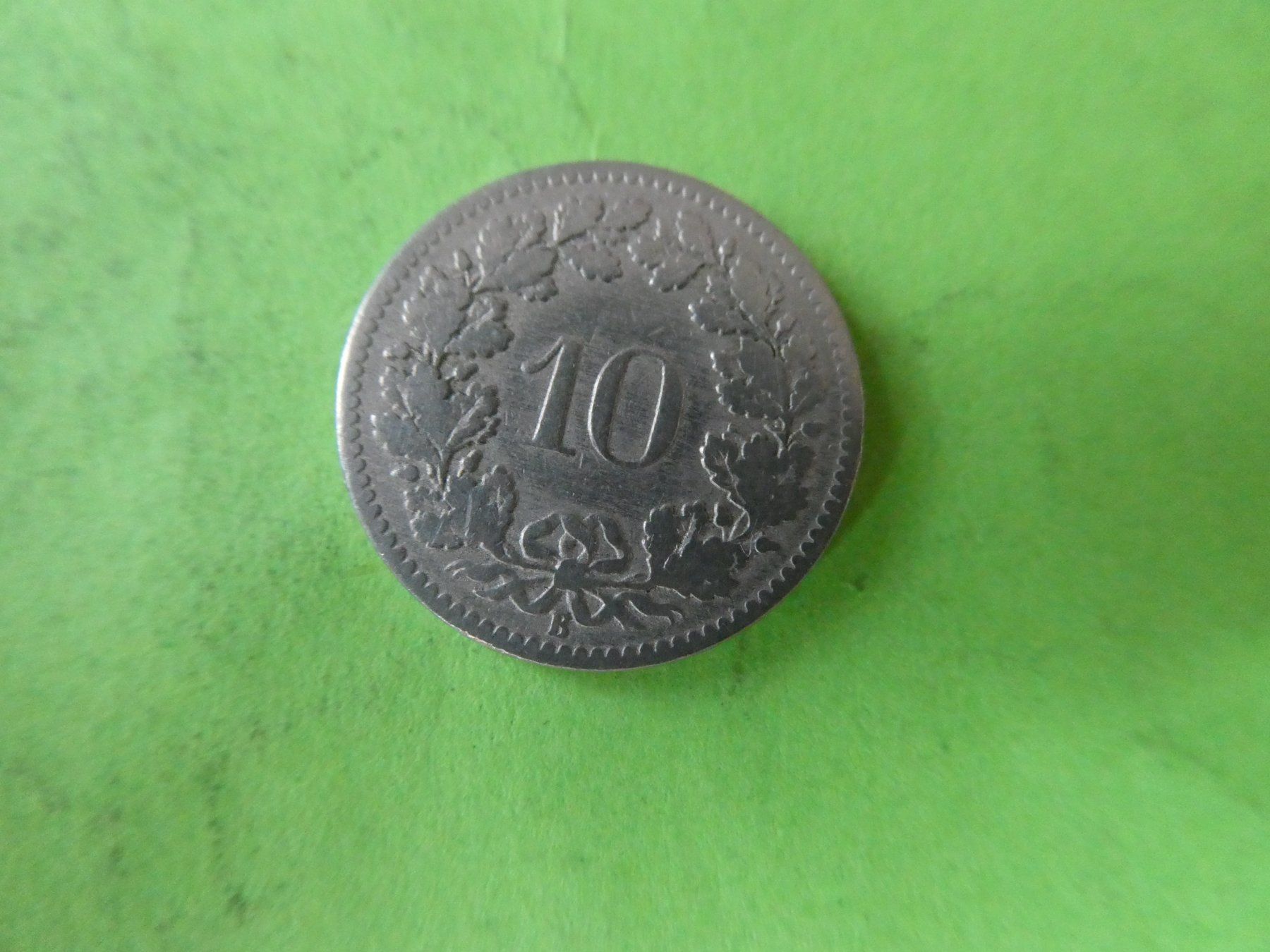 Tutti le monete: Schweiz 1882, 10 Rappen – Usato da Hinterforst venduto da Rohusri 1