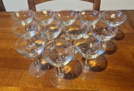 12 petites coupes vintage - Verrerie d'art Krásno
