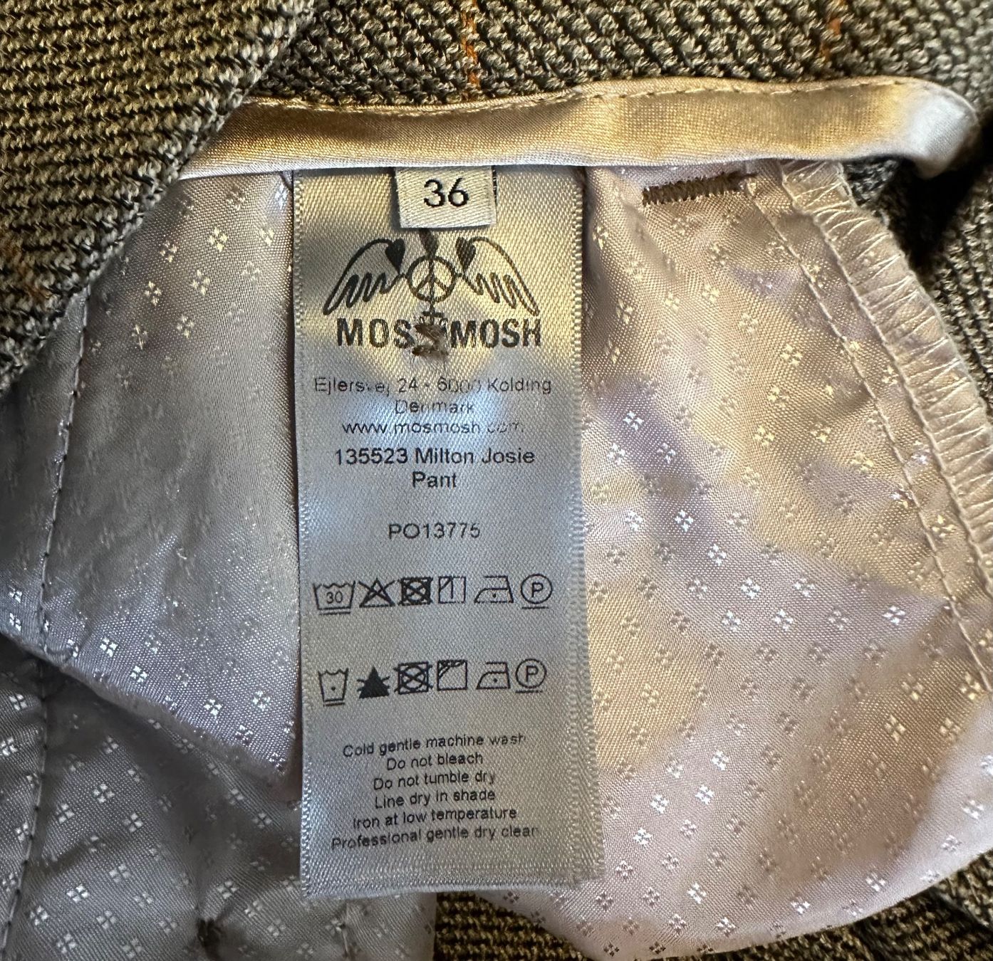 Mos mosh Pantaloni: MosMosh Hose Damen 36 karriert – Usato da Liestal venduto da Ballybs 4