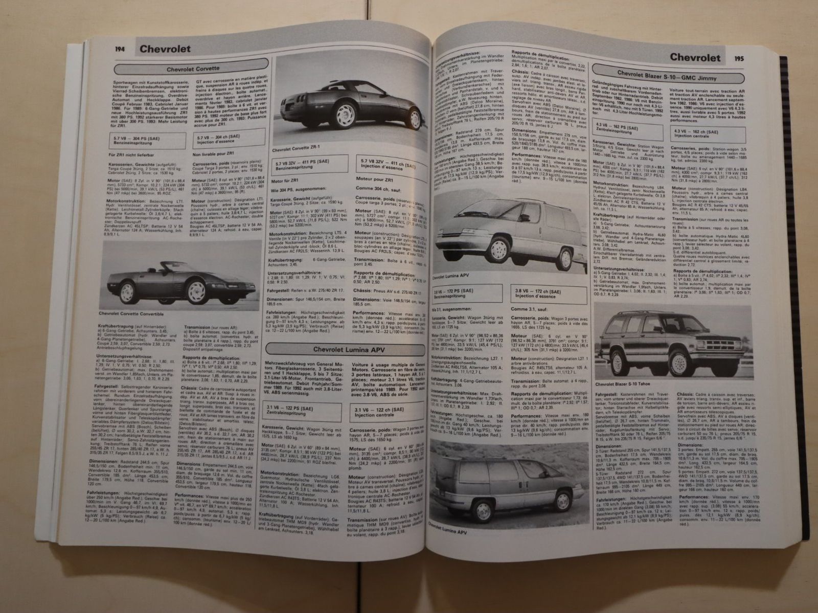 Livres: AR Automobile Revue Katalog 1993 – D'occasion à Emmetten par Super008 6
