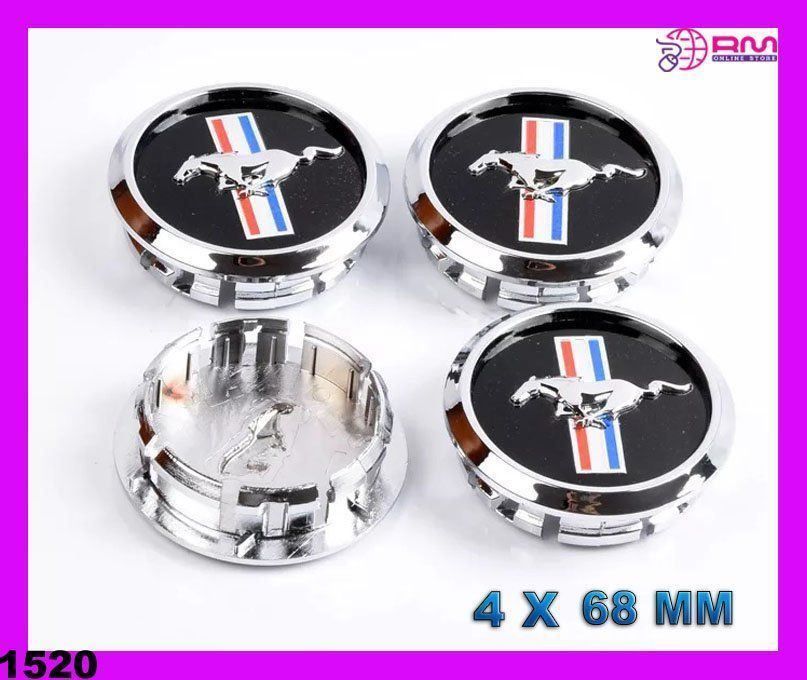 Tutti pezzi di ricambio auto: Mustang 68mm Radmitte Abdeckkappen – Nuovo e nell'imballaggio originale da Unterägeri venduto da RmOnline