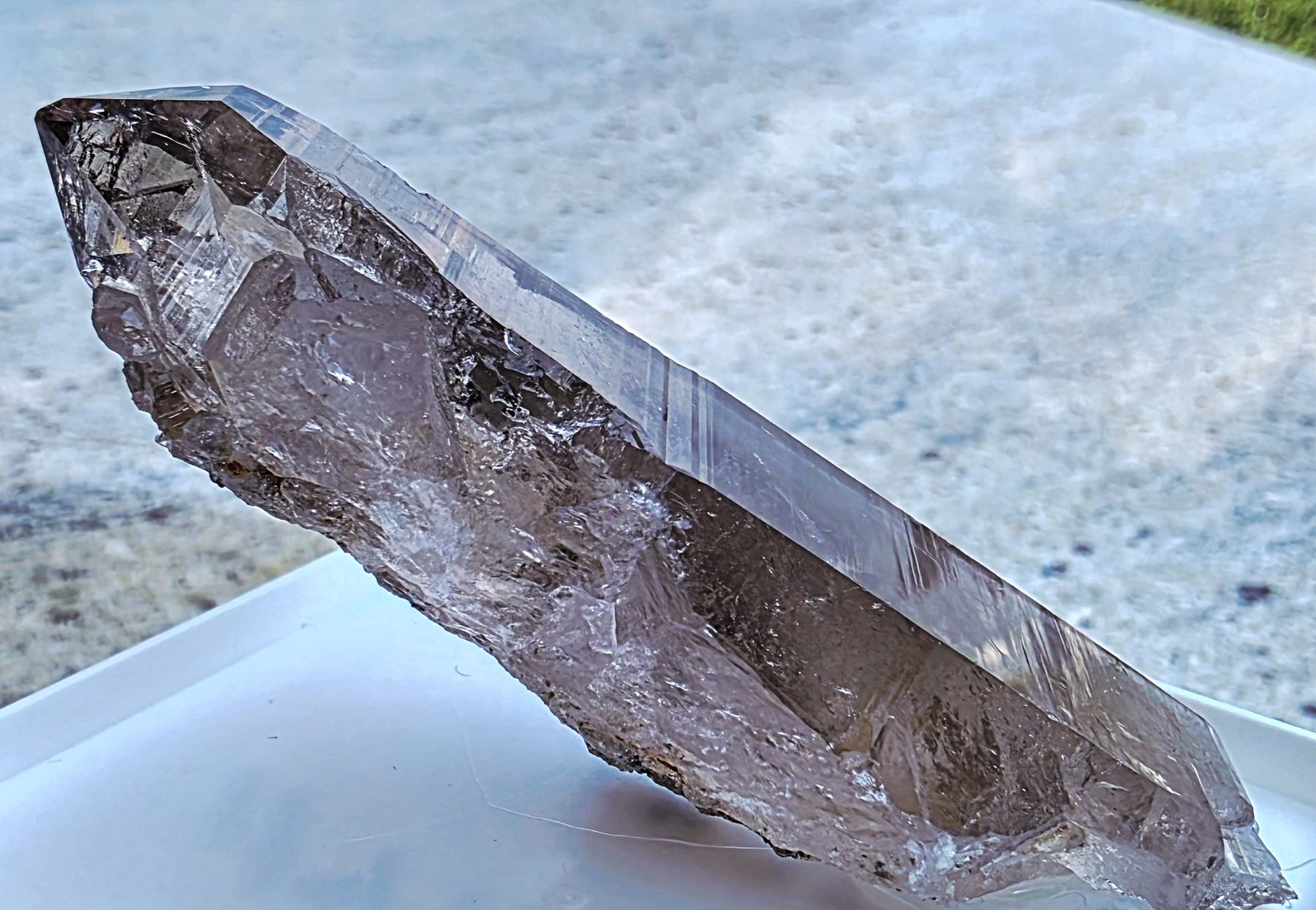Mineralien & Heilsteine: Heller Rauchquarz mit Hämatit – Gebraucht aus Glis von nbu_65ys 1