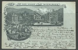 Carte P de 1897 ( Interkaken / Hôtel Ober )
