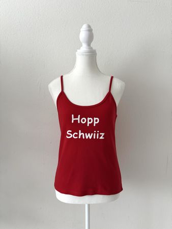 Hopp Schwiiz! ❤️ Fan-Top, Grösse L 🇨🇭⚽️