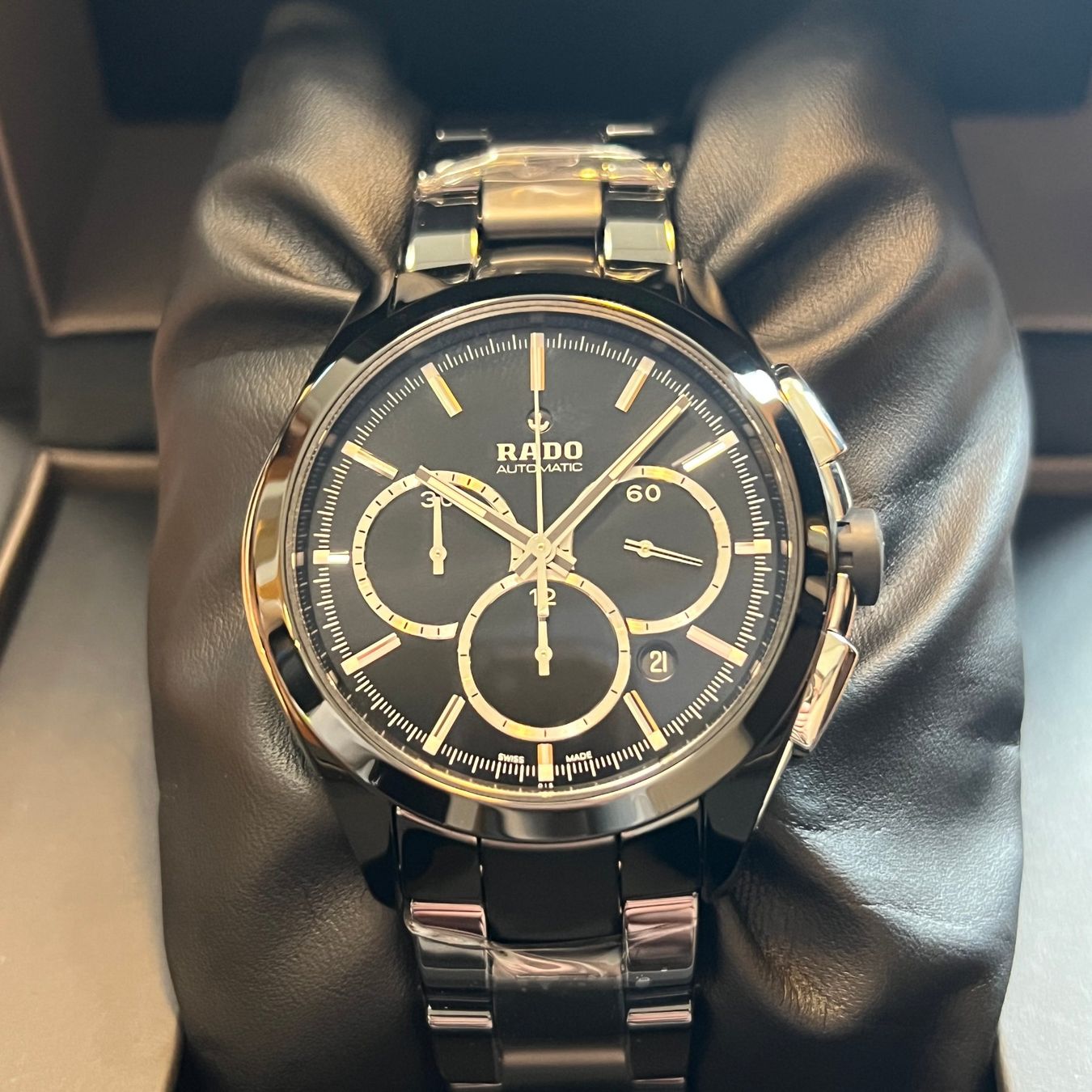 Rado Orologi: Rado HyperChrome Chronograph Full Set 01.650.0275.3.015 – Usato da Carouge GE venduto da Watchaser