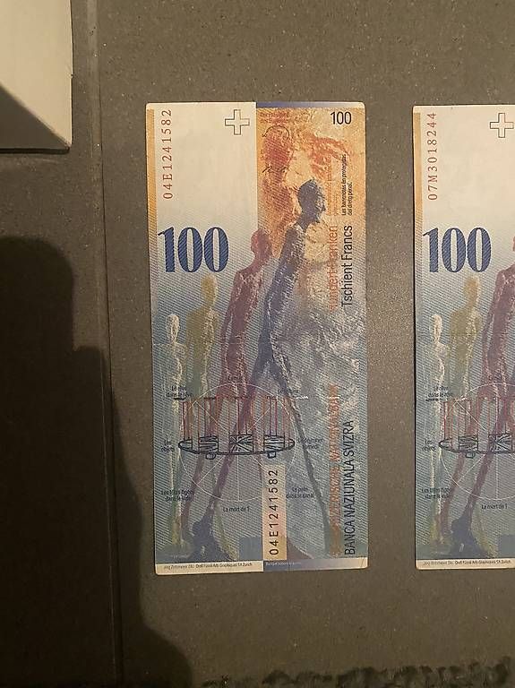 Banconote: 2x 100er Note alte CH Serie – Usato da Trübbach venduto da alf_5fpf 4