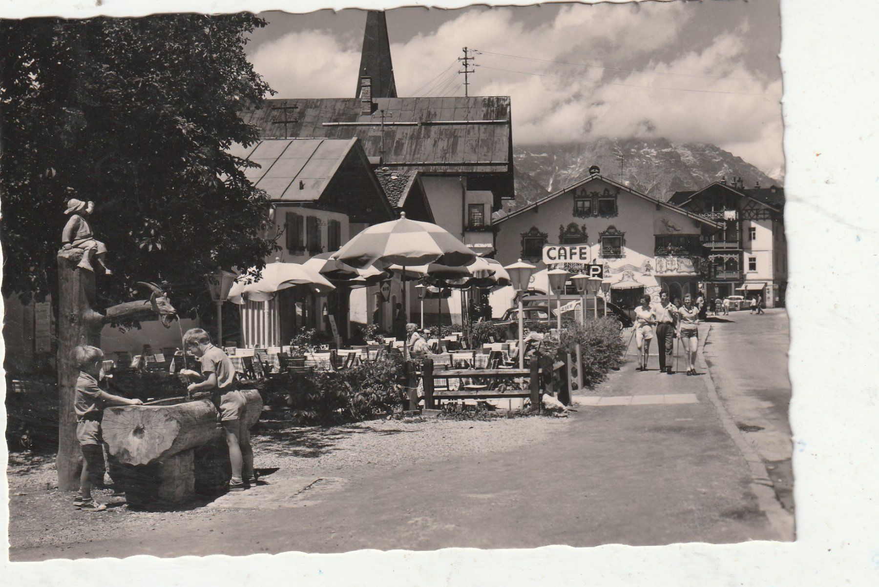 Ansichtskarten: Seefeld Dorfstrasse – Gebraucht aus Lumbrein von made02