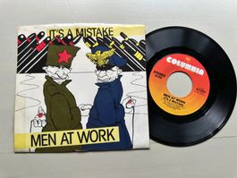 MEN AT WORK tolle Single 80's New Wave It's a mistake USA