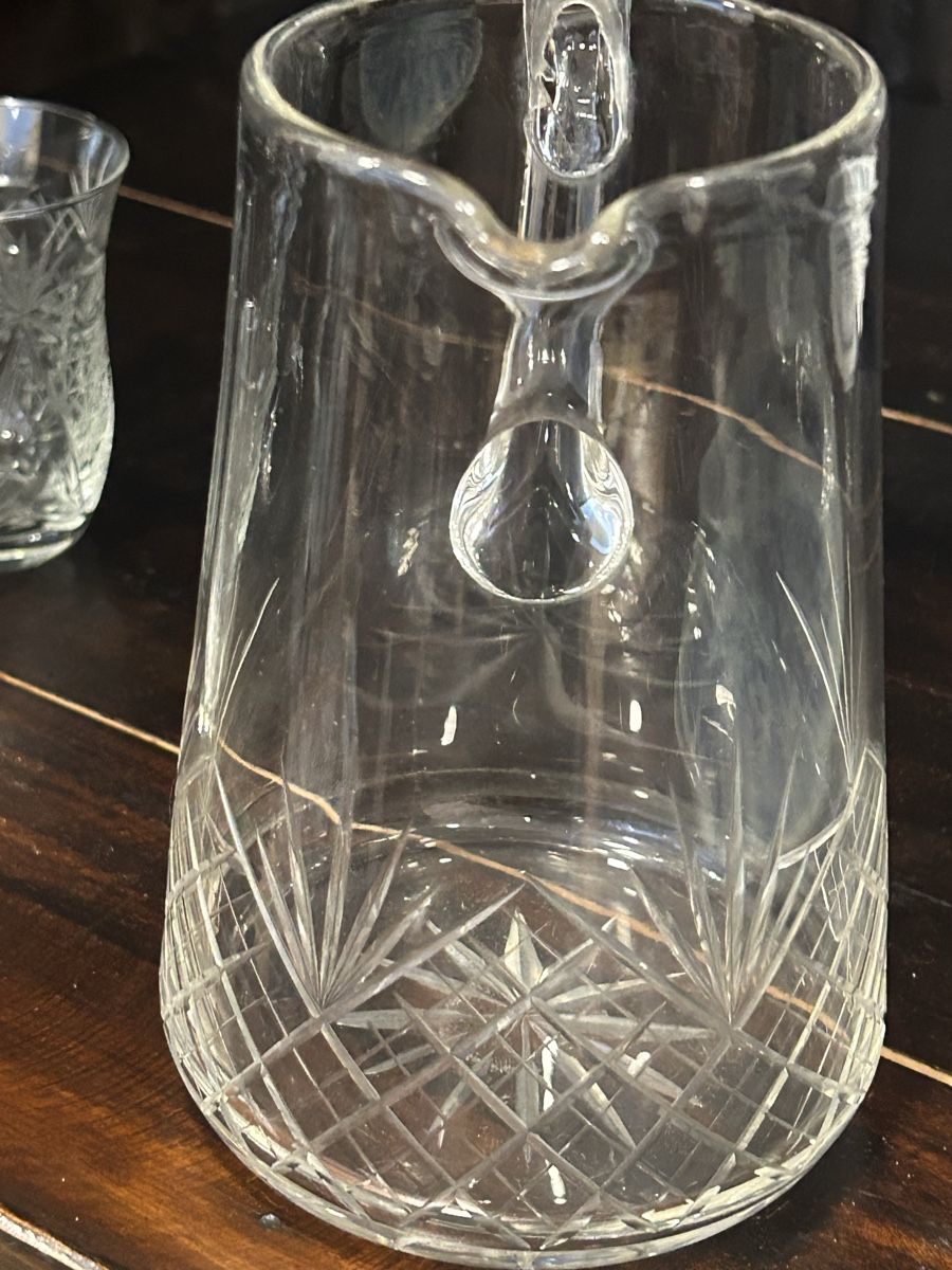 Caraffe: Karaffe und zwei böhmische Kristallgläser – Usato da Losone venduto da del_yh97 5