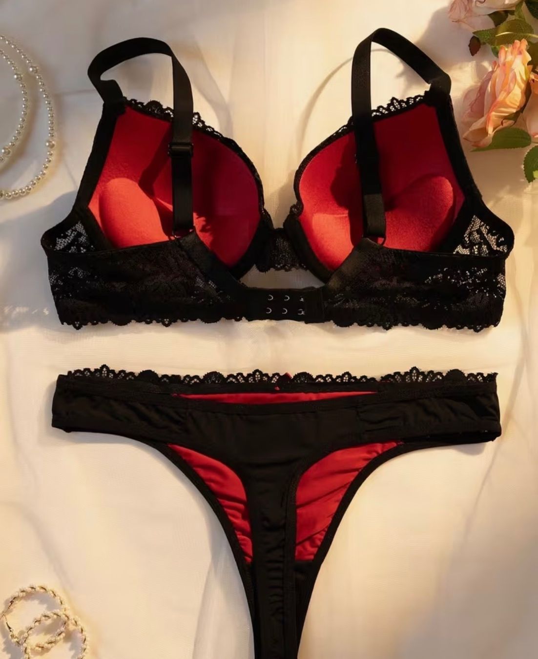 Sonstige Unterwäsche: Unterwäsche-Set:BH-String-Tanga-Spitzen-Unterwäsche 80B – Neu (gemäss Beschreibung) aus Teufenthal AG von MeineSchatztruhe 3