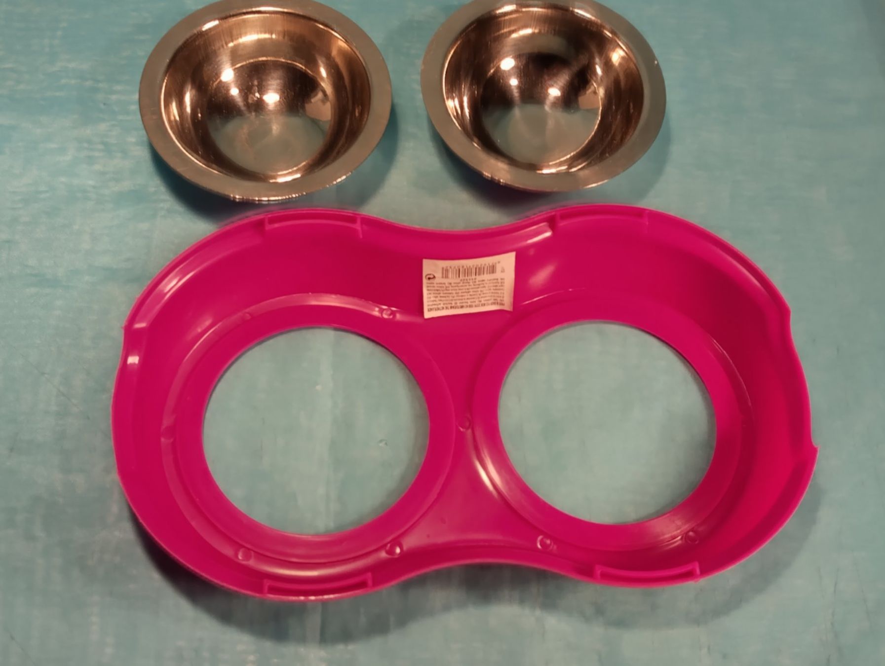 Coupes: Doppelfutternapf, pink, ALU-Einlagen – D'occasion à Bellach par JingleCherry 3