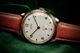 Fortis - Original Steel + Red Gold Vintage Art Deco Dial Uhr