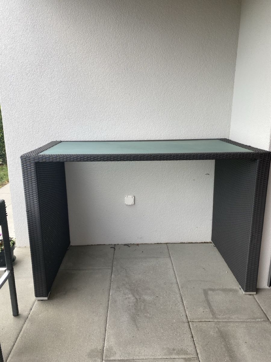 Set di tavolo e panche: Rattan Lounge - Hochtisch mit 6 Stühlen – Usato da Kleinandelfingen venduto da mickymaus007 2