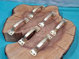 6 schöne antike Möbel Griffe, 9.9cm, Messing (4062#MBS3)