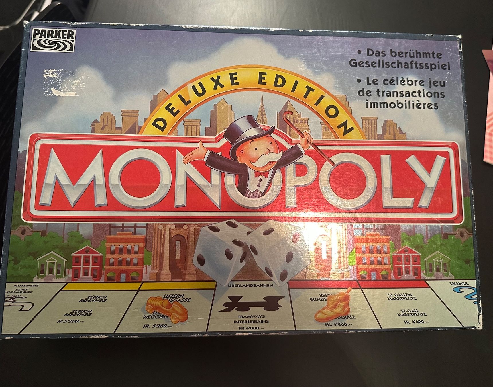 Parker Giochi: Monopoly Deluxe Edition 1998 – Nuovo (secondo la descrizione) da Zürich venduto da Faetze0