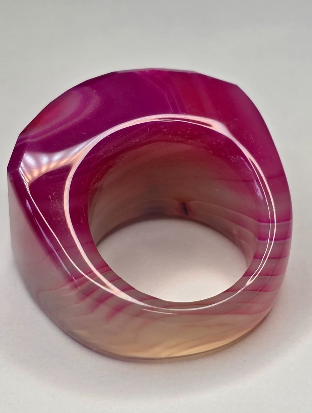 Anelli: Pink crystal Agate Fullstone Fingerring – Nuovo (secondo la descrizione) da Zürich venduto da benedikt12 4