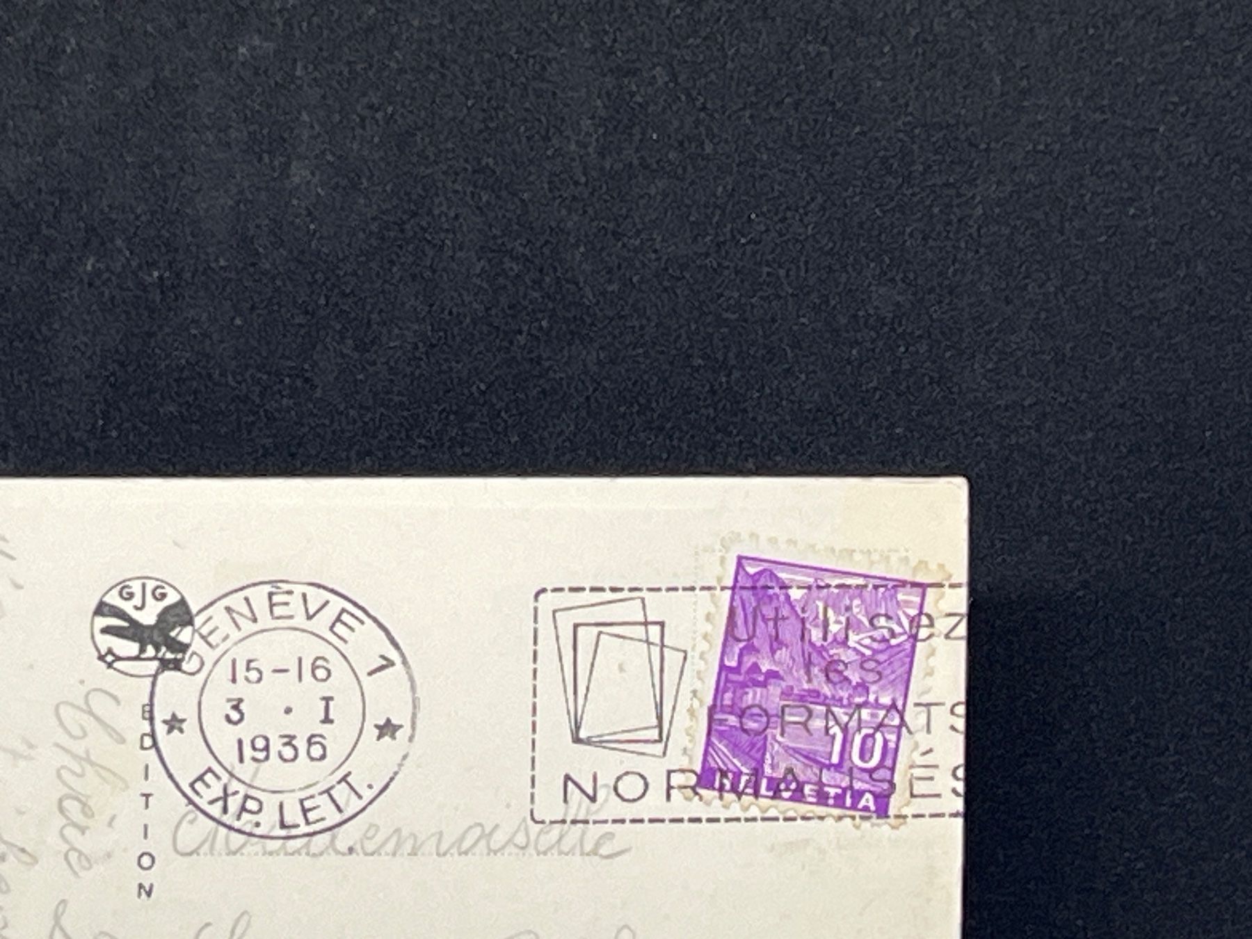 Ansichtskarten: Genève. Point du Mont-Blanc – Gebraucht aus Widnau von Brusi9 1