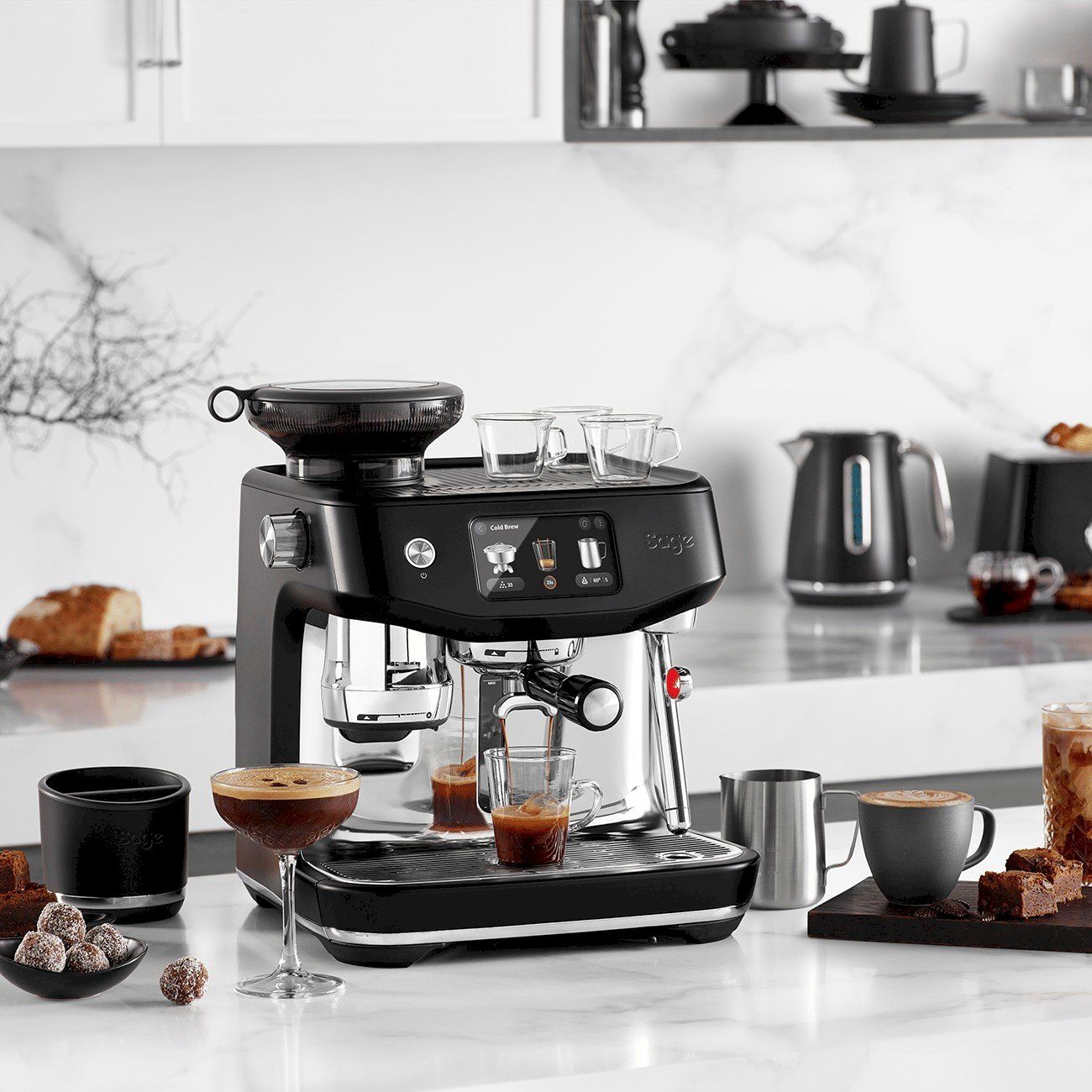 Kaffeemaschinen & Espressomaschinen: Sage The Oracle Jet Black Truffle – Neu und originalverpackt aus Bottighofen von zaap 1