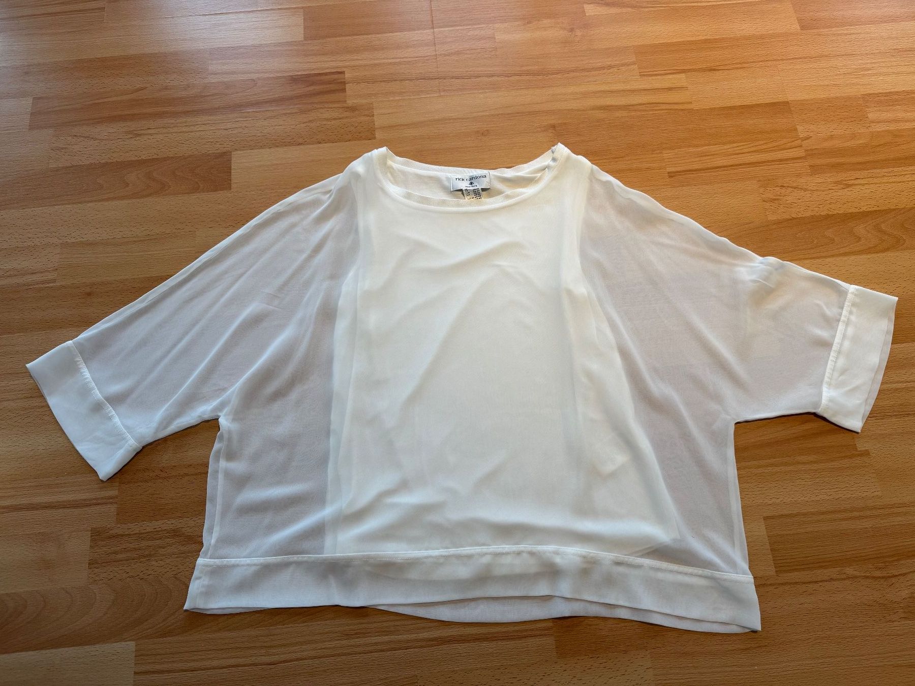 Camicette: Bluse von rick carbona, weiss, Grösse 38 – Usato da Rorschacherberg venduto da beeechen 1