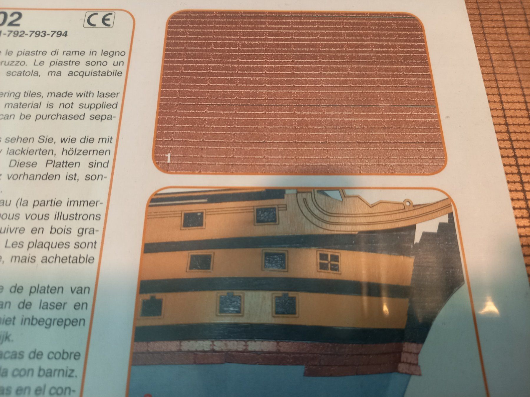 Modellbausätze & Standmodelle: Kupferplattenimitat gelaesert 1:200 – Neu und originalverpackt aus Luzern von titanic68 2