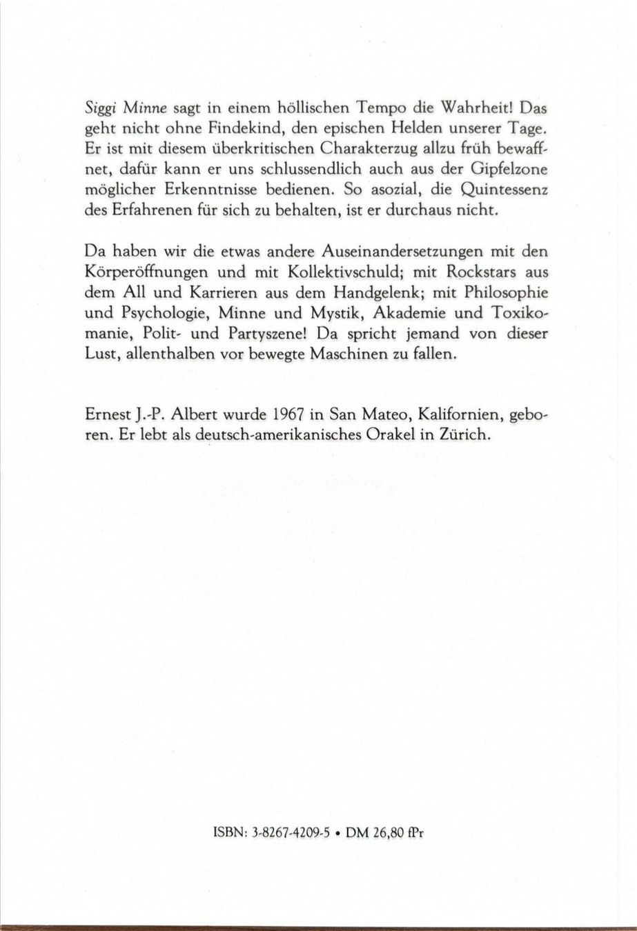 Libri: Albert Ernest, Siggi Minne – Nuovo (secondo la descrizione) da Sarnen venduto da Livres 1