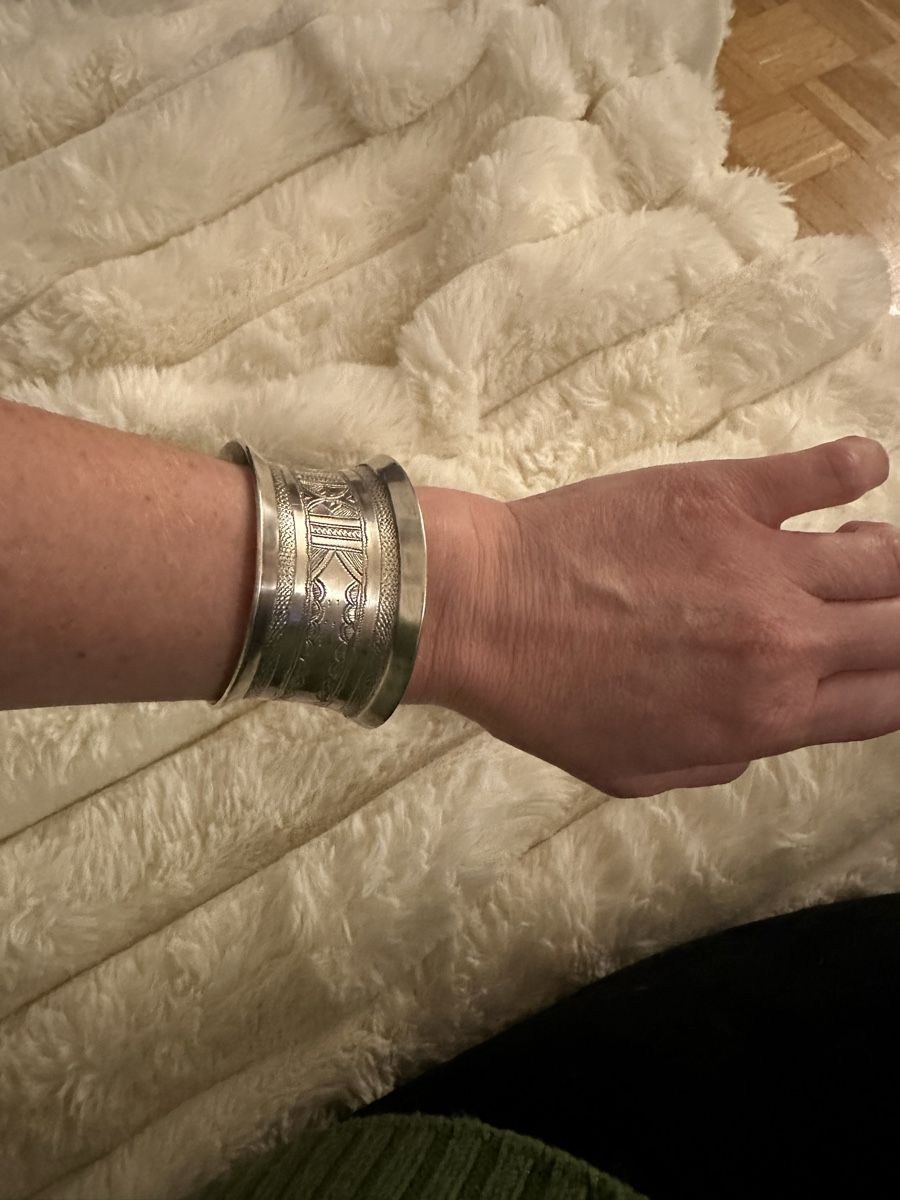 Armbänder & -reifen: Bracelet manchette argent massif Style ethnique chic – Neu (gemäss Beschreibung) aus Versoix von sne_zx2d 4
