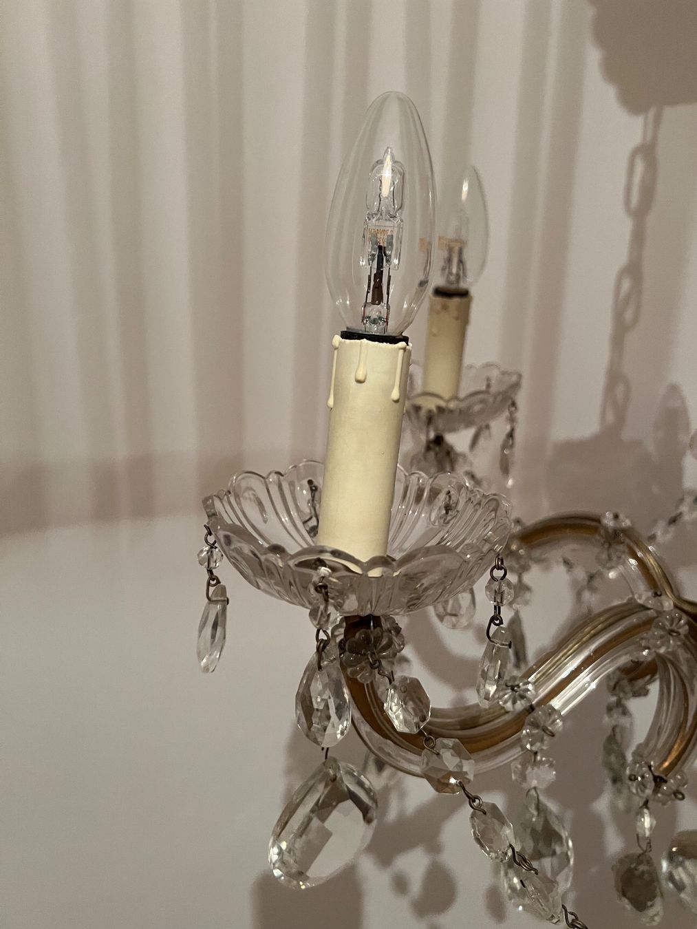 Lampes: Kristall-Kronleuchter – D'occasion à Gachnang par Maz_dn6f 1