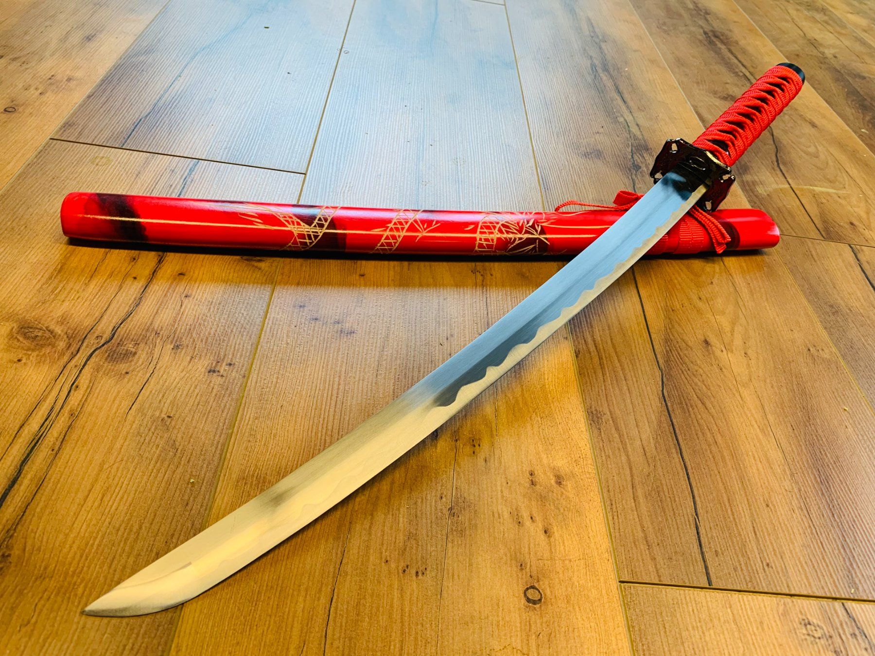 Sonstiges zum Sammeln & Seltenes: Samurai Katana Schwert Tanto 78cm RED – Neu und originalverpackt aus Bergdietikon von shopAgent 3