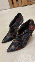 Stiefel mit Stoffmuster Gr. 38 Zara neu mit Etikett