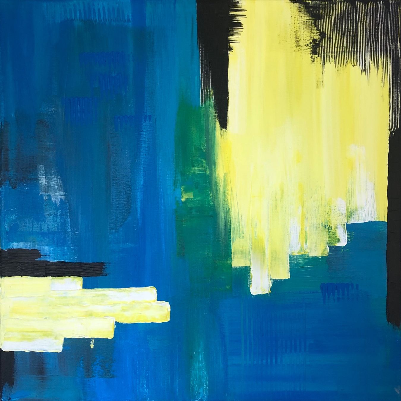 Gemälde: Abstrakt Akrylgemälde 50x50 – Neu (gemäss Beschreibung) aus Chiasso von ludi_a6