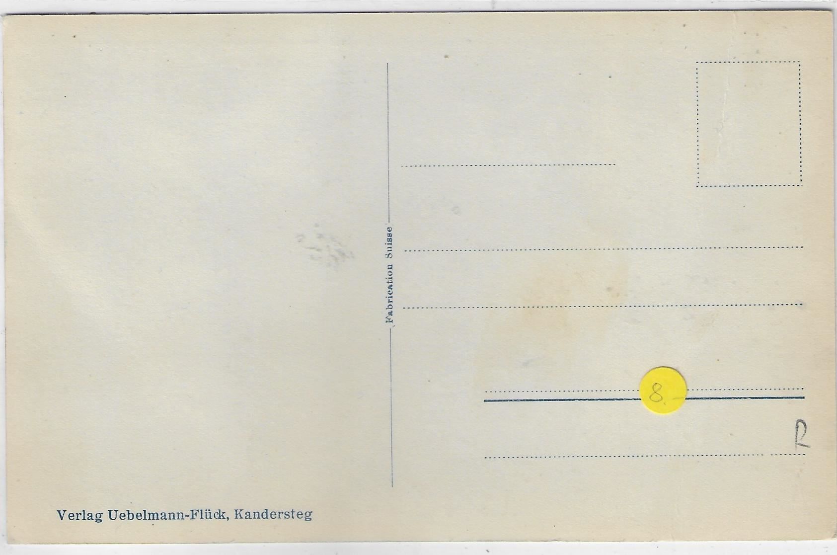 Cartoline postali: Lötschenpass-Gfellalp (Gasthaus) – Usato da Ettingen venduto da Kartenplanet 1